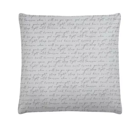 Primaries Continental Pillow Case Script