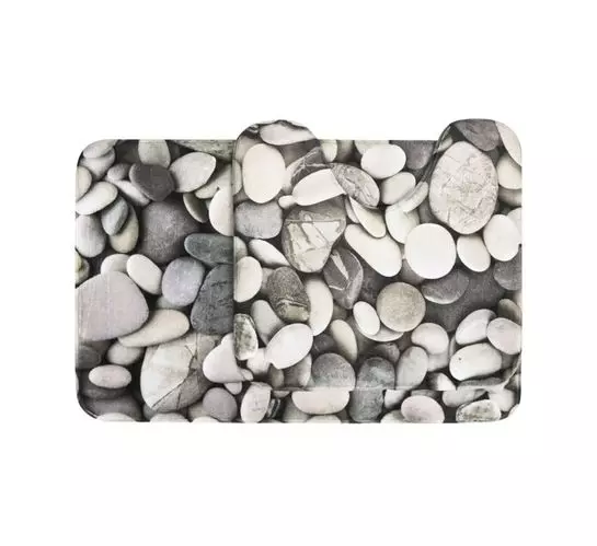 Waltex 50 x 80cm Memory Foam 2 pce Set Pebbles Textured