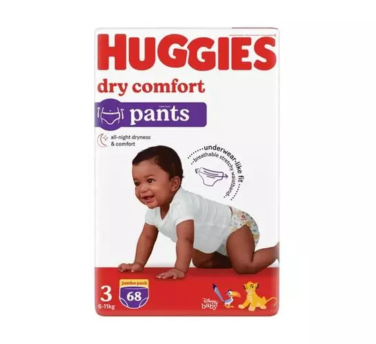Huggies Nappies Size 3 68's (1Pack)