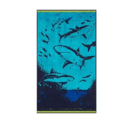 Colibri 90 x 150cm Velour Beach Towel Shark Shudder Colibri 90 x 150cm Velour Beach Towel Shark Shudder