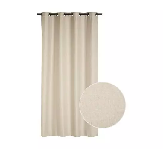 Cq Classic Collection 140 x 225 cm Venice Blockout Eyelet Oatmeal