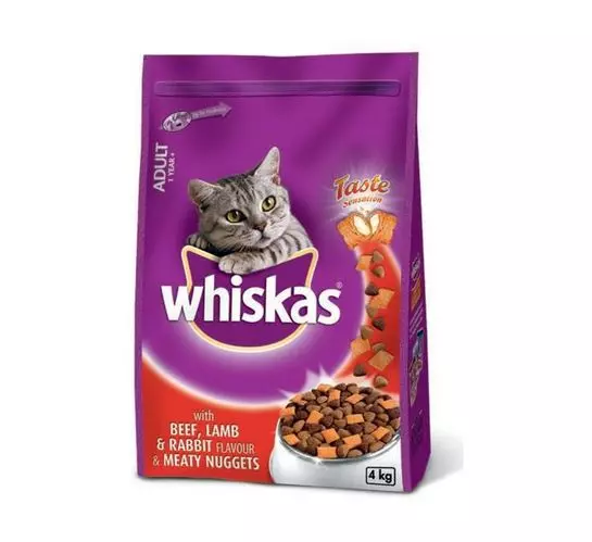 Whiskas Dry Cat Food Beef Lamb & Rabit (1 x 4kg)