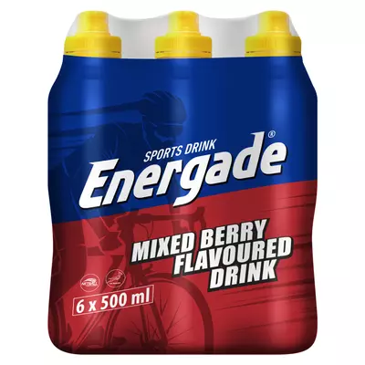 Energade Sports Drink Mixed Berry 500ml x 6
