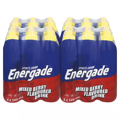 Energade Sports Drink Mixed Berry 500ml x24 Energade Sports Drink Mixed Berry 500ml x24