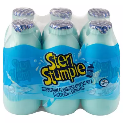 Steri Stumpie Bubblegum Flavoured Low Fat Milk 350ml x 6