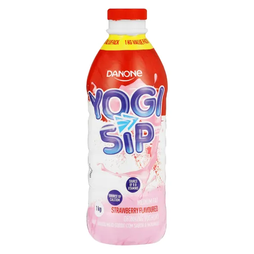 Danone Yogi Sip Strawberry Drinking Yoghurt 1kg