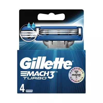 Gillette Mach 3 Turbo Cartridges 4's