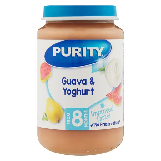 PURITY Jar Guava & Yoghurt 200ml from 8 months PURITY Jar Guava & Yoghurt 200ml from 8 months