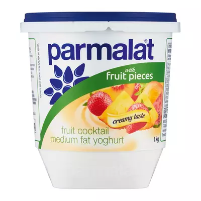 Parmalat Medium Fat Fruit Cocktail Yoghurt 1kg