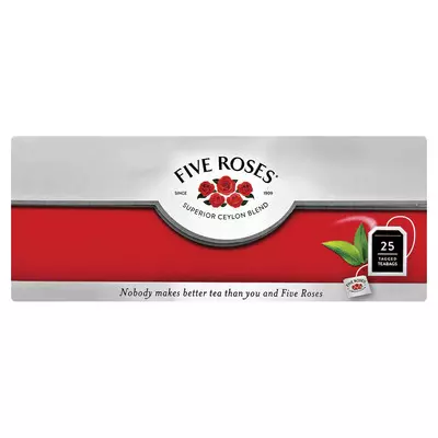 Five Roses Tagged Teabags 25ea