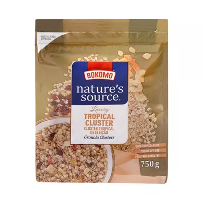 Nature's Source Tropical Cluster Muesli 750g Nature's Source Tropical Cluster Muesli 750g