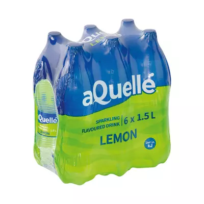 aQuellé Lemon Sparkling Flavoured drink 1.5L x 6