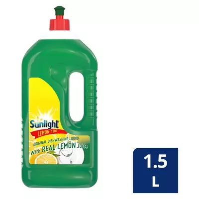 Sunlight Regular Degreasing Dishwashing Liquid Detergent 1.5L