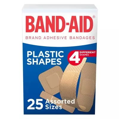 Band-aid Assorted Plastic Sh apes Plasters 25 Band-aid Assorted Plastic Sh apes Plasters 25