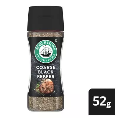 Robertsons Coarse Black Pepper Seasoning 52g