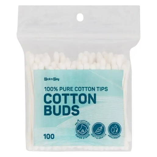 PnP Cotton Buds In Bag 100ea