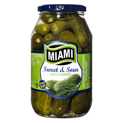 Miami Sweet & Sour Cucumbers 760g Miami Sweet & Sour Cucumbers 760g