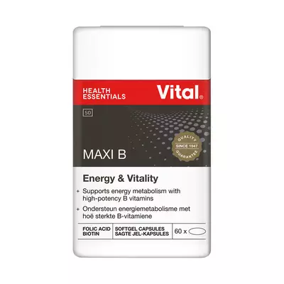 Vital Maxi B & C Capsules 60's Vital Maxi B & C Capsules 60's