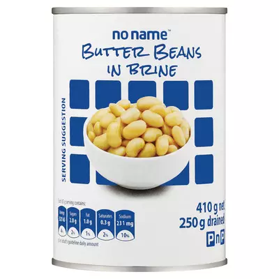 PnP No Name Butter Beans in Brine 410g PnP No Name Butter Beans in Brine 410g