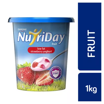 Danone Nutriday Low Fat Strawberry Fruit Yoghurt 1kg