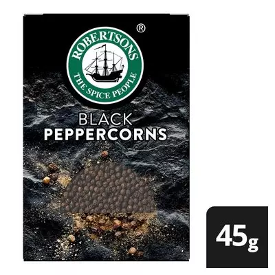 Robertsons Black Peppercorns Seasoning Refill 45g