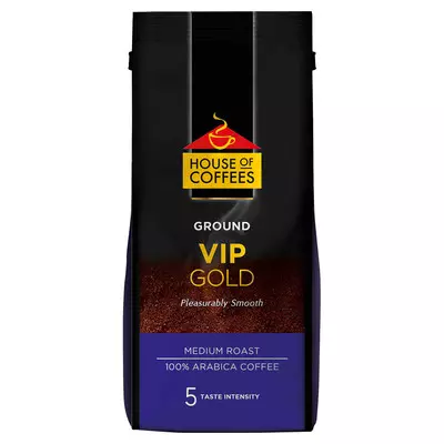 House of Coffees VIP Gold Medium Roast Ground Filter Coffee 250g