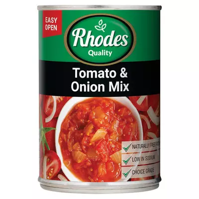 Rhodes Tomato & Onion Mix 410g Rhodes Tomato & Onion Mix 410g