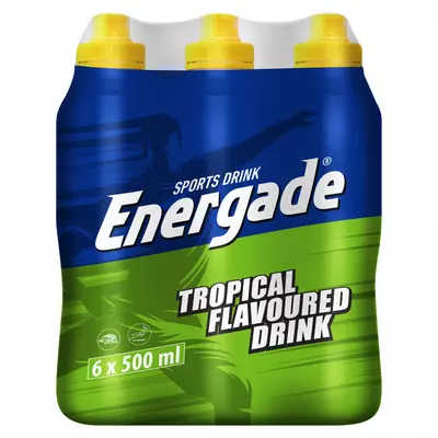 Energade Tropical Flavoured Sports Drink 500ml x 6 Energade Tropical Flavoured Sports Drink 500ml x 6