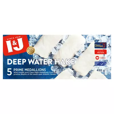 I&J Hake Prime Medallions 450g I&J Hake Prime Medallions 450g