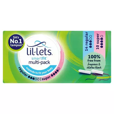 Lil-Lets Non-Applicator Tampons Multi-Pack 24's Lil-Lets Non-Applicator Tampons Multi-Pack 24's
