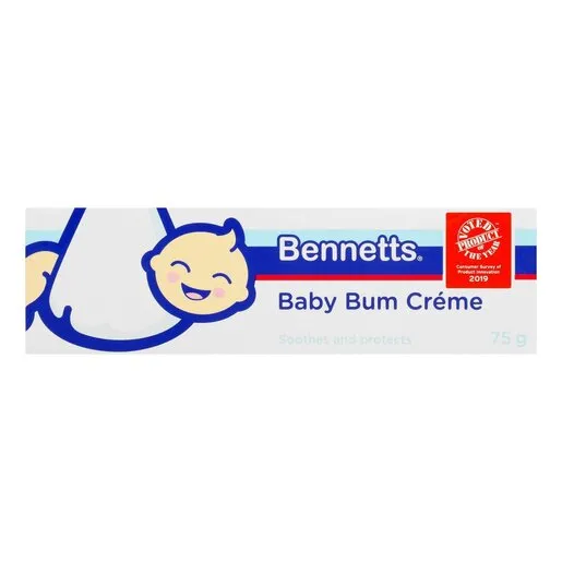 Bennetts Baby Bum Creme In Tube 75g Bennetts Baby Bum Creme In Tube 75g