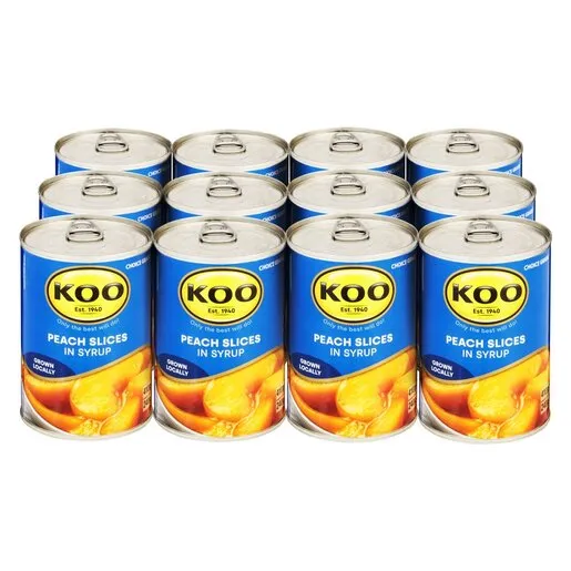 Koo Choice Grade Peach Slices 410g x 12