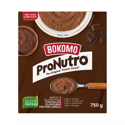 Bokomo Pronutro Wheat Free Chocolate Flavoured 750g Bokomo Pronutro Wheat Free Chocolate Flavoured 750g