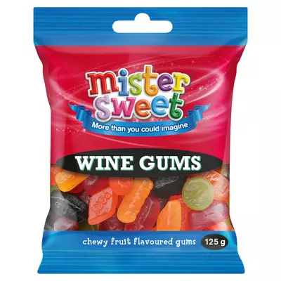Mister Sweet Wine Gums 125g Mister Sweet Wine Gums 125g