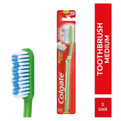 Colgate Double Action Medium Toothbrush 1 unit