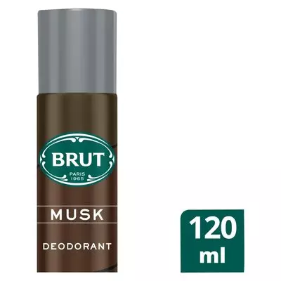 BRUT Musk Aerosol Deodorant Body Spray 120ml BRUT Musk Aerosol Deodorant Body Spray 120ml