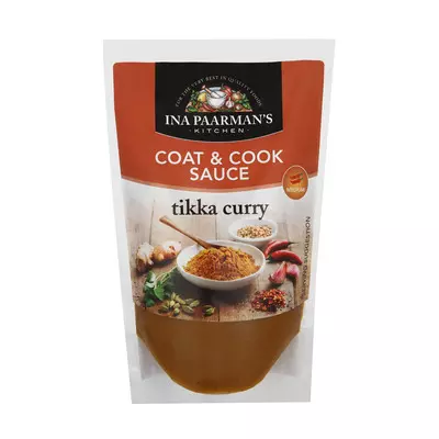 Ina Paarman's Tikka Curry Coat & Cook Sauce 200ml Ina Paarman's Tikka Curry Coat & Cook Sauce 200ml