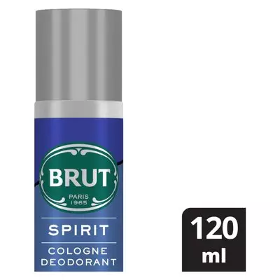BRUT Spirit Cologne for Men Deodorant Body Spray 120ml BRUT Spirit Cologne for Men Deodorant Body Spray 120ml