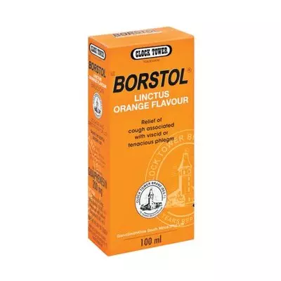 Borstol Linctus Orange Flavoured Cough Remedy 100ml