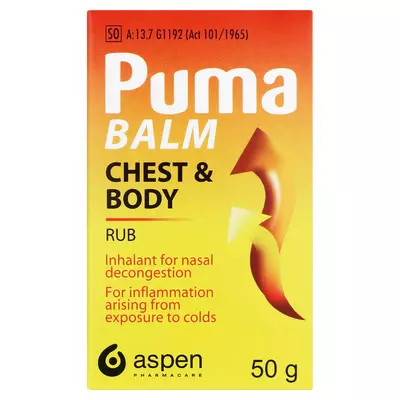 Puma Balm Chest & Body Rub 50g