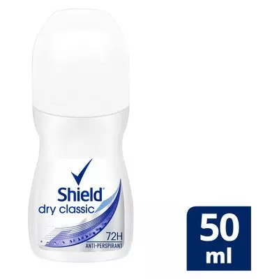 Shield Women Dry Classic Antiperspirant Roll On Deodorant 50ml