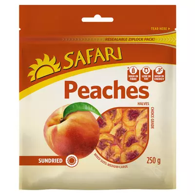 Safari Cling Peaches Choice 250g