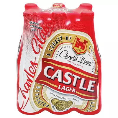 Castle Lager Bottle 340ml x 6 Castle Lager Bottle 340ml x 6