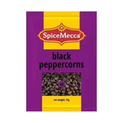Spice Mecca Peppercorns Black 25g