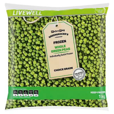 PnP Live Well Whole Green Peas 1kg PnP Live Well Whole Green Peas 1kg