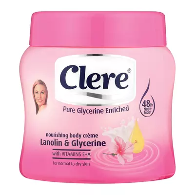 Clere Bodycream Glycerine La nolin 500ml Clere Bodycream Glycerine La nolin 500ml
