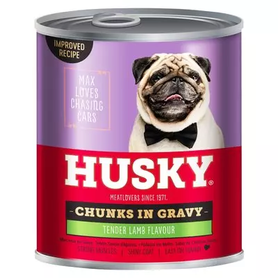 Husky Lamb Chunks in Gravy 775g