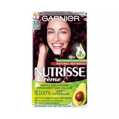 Garnier Nutrisse Hair Colour Crimson Promise 3.6 Garnier Nutrisse Hair Colour Crimson Promise 3.6