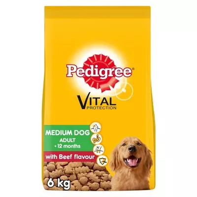 Pedigree Medium Dog Food Beef 6kg Pedigree Medium Dog Food Beef 6kg