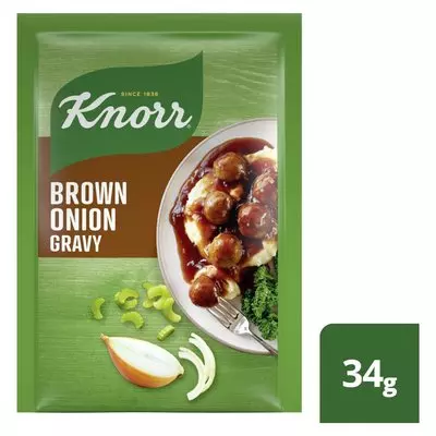 Knorr Brown Onion Instant Gravy 34g Knorr Brown Onion Instant Gravy 34g